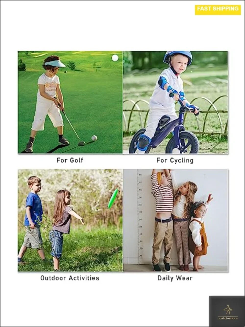 No-Hole Adjustable Nylon Boys Belt - Metal Buckle, Trim-to-Fit for School &